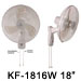 KF-1816TA 18” Ventilador De Pared (Ventilador Industrial)