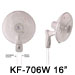 KF-706W 16” (40cm) Ventilador De Pared 