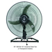 KF-1881DA 18” (45cm) Ventilador De Escritorio Industrial