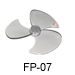 FP-63A Plastic Round Base (3 Spokes)